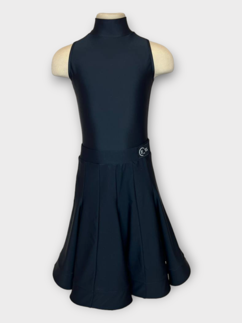 Рейтинговое платье для бальных танцев для девочки, черное