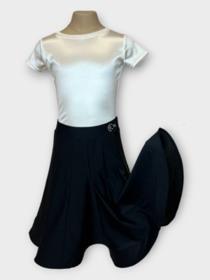 Рейтинговое платье для бальных танцев для девочки, сатин и бархат